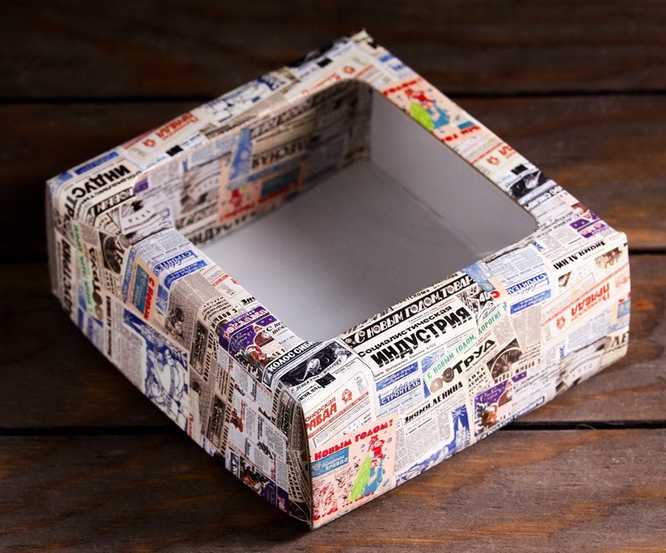 Коробка подарочная Selecta «Газета»